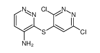 3-(3,6-dichloropyridazin-4-yl)sulfanylpyridazin-4-amine Structure