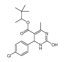 3,3-dimethylbutan-2-yl 4-(4-chlorophenyl)-6-methyl-2-oxo-3,4-dihydro-1H-pyrimidine-5-carboxylate结构式