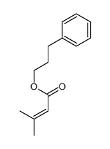 3-phenylpropyl 3-methylbut-2-enoate Structure
