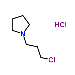N-(3-氯丙基)吡咯烷盐酸盐结构式