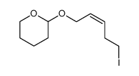 (Z)-5-iodo-1-(tetrahydropyran-2'-yloxy)pent-2-ene结构式