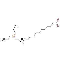 Tripropylstannanylium laurate Structure