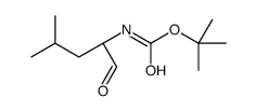 Tert-butyl (S)1-formyl-3-methylbutylcarbamate结构式