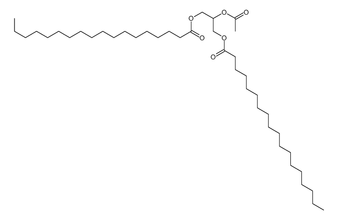 (2-acetyloxy-3-octadecanoyloxypropyl) octadecanoate结构式