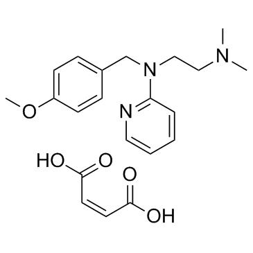 Pyrilamine Maleate Salt structure