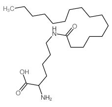 L-Lysine,N6-(1-oxohexadecyl)-结构式