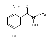 1-(2-氨基-5-苯甲酰氯)-1-甲肼结构式