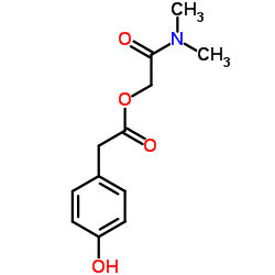 4-Hydroxy Benzeneacetic Acid 2-(Dimethylamino)-2-oxoethyl Ester Structure