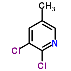 2,5-Dichoro-3-picoline Structure