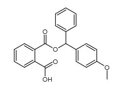 (+/-)-phthalic acid mono-(4-methoxy-benzhydryl ester) Structure