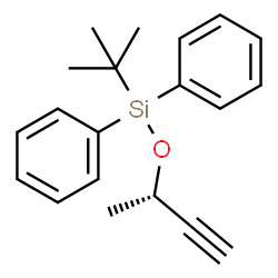 1,1’-[(1,1-Dimethylethyl)[[(1S)-1-Methyl-2-Propyn-1-Yl]Oxy]Silylene]Bis[Benzene] Structure