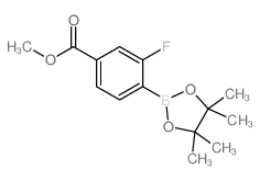 2-Fluoro-4-(methoxycarbonyl)phenylboronic acid pinacol ester Structure
