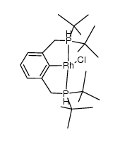 Rh(H)(Cl)[tBuPCH2(C6H3)CH2PtBu2]结构式