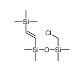 chloromethyl-[dimethyl(2-trimethylsilylethenyl)silyl]oxy-dimethylsilane Structure