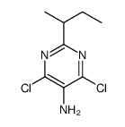 2-butan-2-yl-4,6-dichloropyrimidin-5-amine结构式