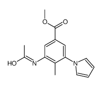methyl 3-acetamido-4-methyl-5-pyrrol-1-ylbenzoate Structure