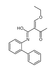 2-(ethoxymethylidene)-3-oxo-N-(2-phenylphenyl)butanamide Structure