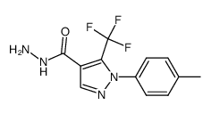 1-p-Tolyl-5-trifluoromethyl-1H-pyrazole-4-carboxylicacidhydrazide结构式