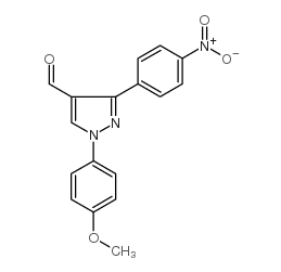 1-(4-methoxyphenyl)-3-(4-nitrophenyl)-1h-pyrazole-4-carbaldehyde Structure