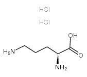 L-Ornithine,hydrochloride (1:2) Structure