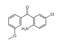 (2-amino-5-chlorophenyl)-(3-methoxyphenyl)methanone结构式