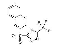 2-naphthalen-2-ylsulfonyl-5-(trifluoromethyl)-1,3,4-thiadiazole Structure
