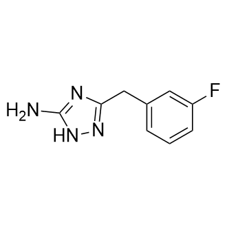 3-(3氟苄基)-1H-1,2,4-三唑-5-胺结构式