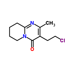 3-(2-氯乙基)-2-甲基-6,7,8,9-四氢-4H-吡啶[1,2-a]并嘧啶-4-酮结构式