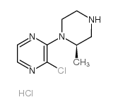 2-氯-3-((R)-2-甲基-1-吡嗪基)吡嗪盐酸盐结构式