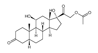 5β-二氢皮质醇21-乙酸盐结构式