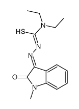 N-methylisatin beta-4',4'-diethylthiosemicarbazone structure