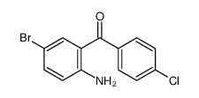 (2-amino-5-bromophenyl)-(4-chlorophenyl)methanone结构式