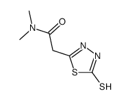 N,N-dimethyl-2-(2-sulfanylidene-3H-1,3,4-thiadiazol-5-yl)acetamide Structure