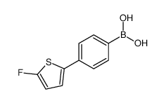 [4-(5-fluorothiophen-2-yl)phenyl]boronic acid结构式