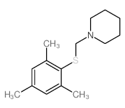 1-[(2,4,6-trimethylphenyl)sulfanylmethyl]piperidine结构式