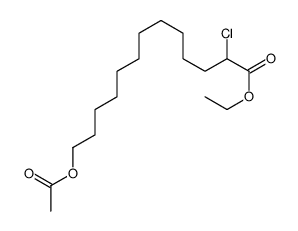 ethyl 13-acetyloxy-2-chlorotridecanoate结构式