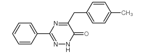 1,2,4-Triazin-6(1H)-one, 5-[(4-methylphenyl)methyl]-3-phenyl-结构式