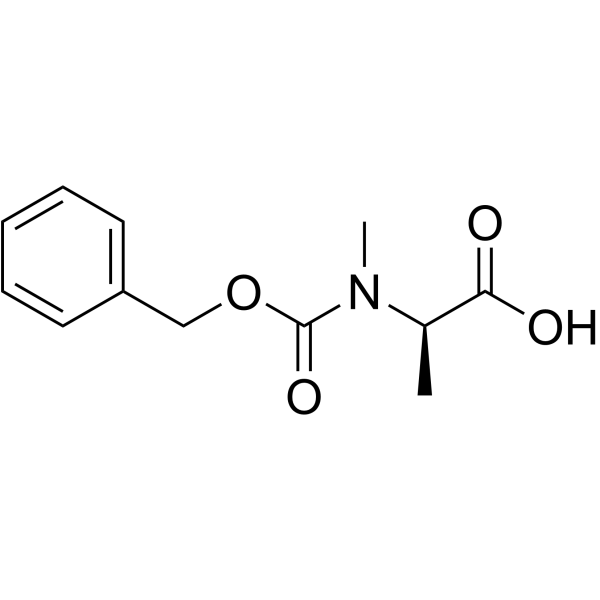 N-[(Benzyloxy)carbonyl]-N-methyl-D-alanine Structure