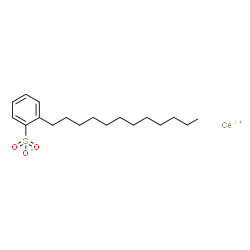 Benzenesulfonic acid, dodecyl-, cerium(3+) salt, basic Structure