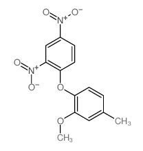Benzene,1-(2,4-dinitrophenoxy)-2-methoxy-4-methyl- Structure