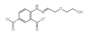 Acetaldehyde,2-(2-hydroxyethoxy)-, 2-(2,4-dinitrophenyl)hydrazone Structure