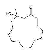 3-hydroxy-3-methylcyclopentadecan-1-one结构式