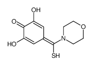 2,6-dihydroxy-4-[morpholin-4-yl(sulfanyl)methylidene]cyclohexa-2,5-dien-1-one结构式