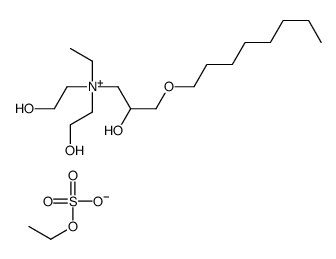 ethylbis(2-hydroxyethyl)[2-hydroxy-3-(octyloxy)propyl]ammonium ethyl sulphate Structure