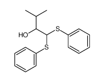 3-Methyl-1,1-bis-(phenylthio)-butan-2-ol结构式