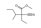 methyl 2-cyano-2-ethyl-3-methylvalerate Structure
