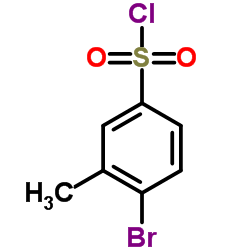 4-Bromo-3-methylbenzenesulfonyl chloride Structure
