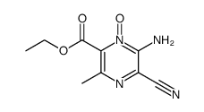 2-Amino-6-(carbethoxy)-3-cyano-5-methylpyrazine 1-oxide Structure