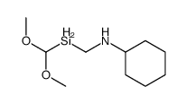N-(dimethoxymethylsilylmethyl)cyclohexanamine结构式
