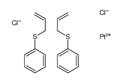 platinum(2+),prop-2-enylsulfanylbenzene,dichloride Structure